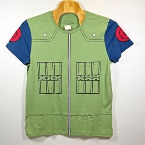 Naruto Shippuden Collection Green Anime Graphic T-Shirt Mens X-Large Cosplay NWT
